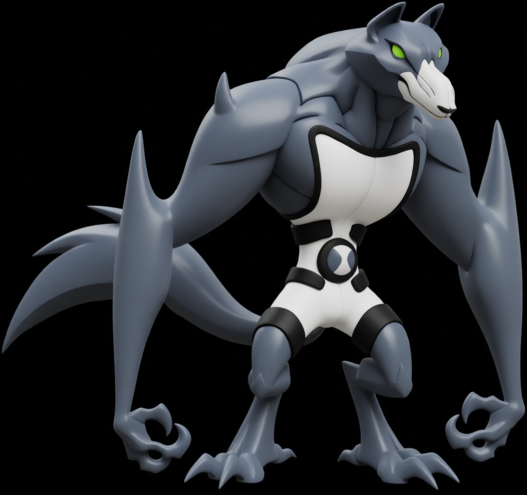 Wildmutt Ben 10 Figurine free 3D printable STL