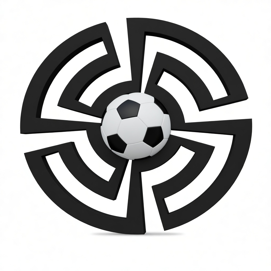 Soccer Ball Maze Puzzle free 3D printable STL