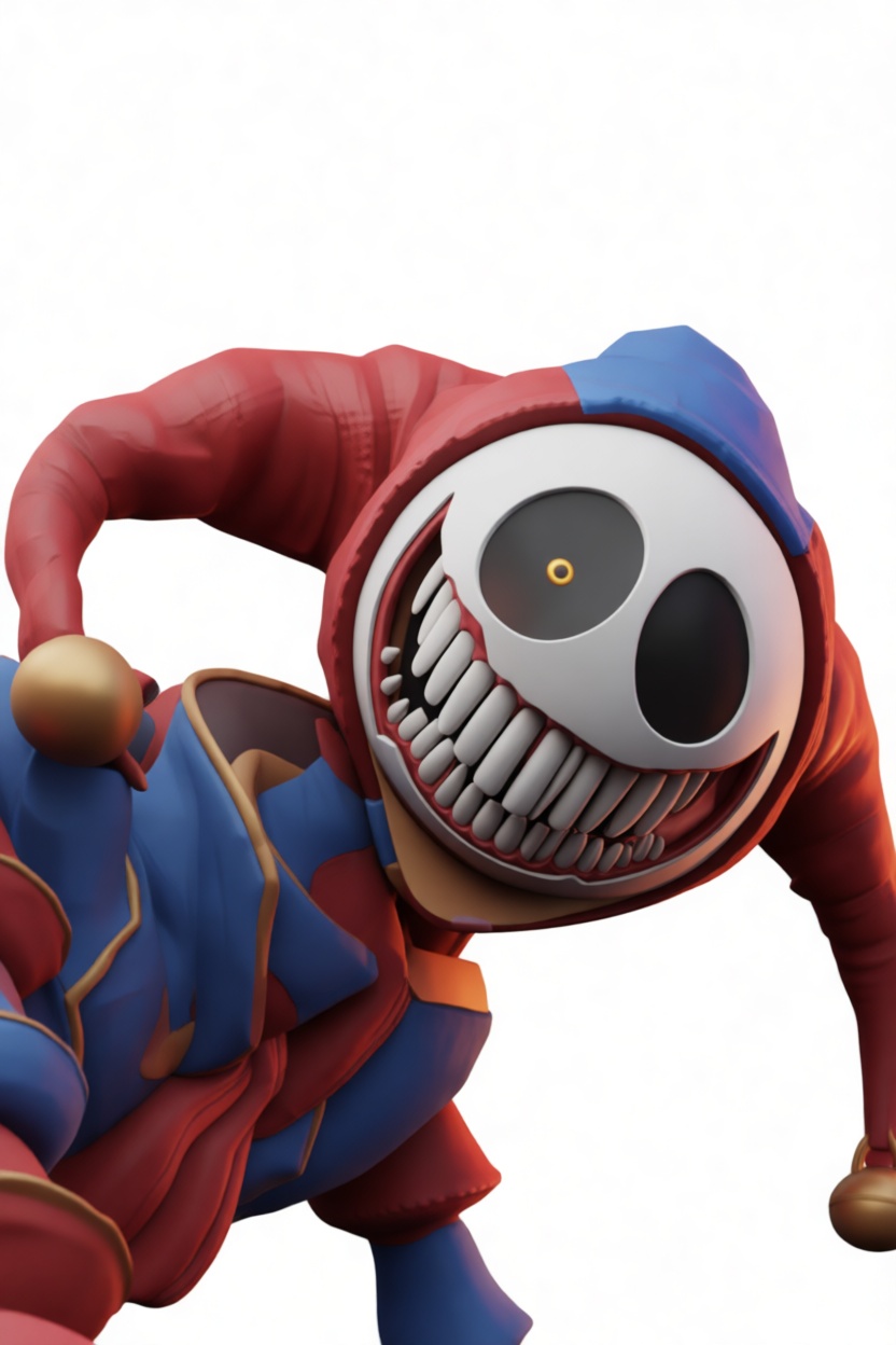 Jester Skull Figurine free 3D printable STL