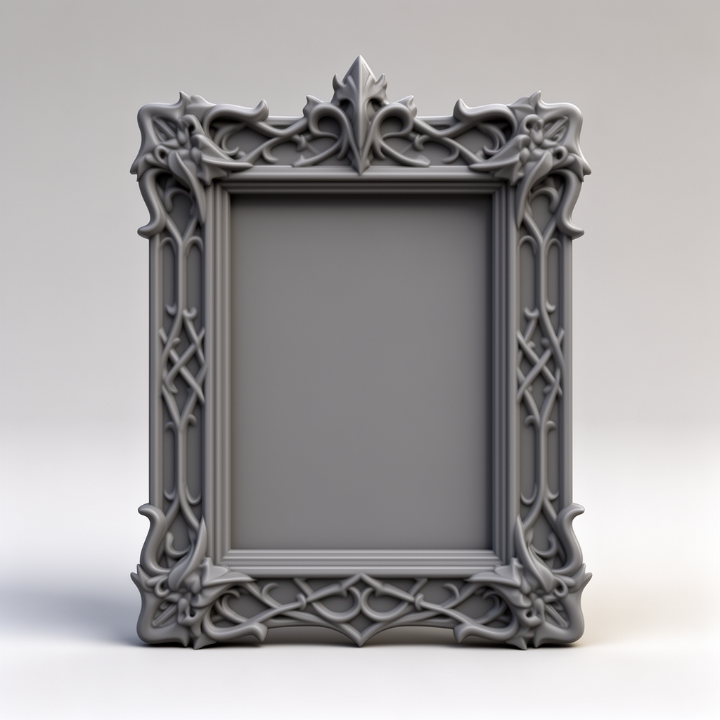 Gothic Picture Frame free 3D printable STL