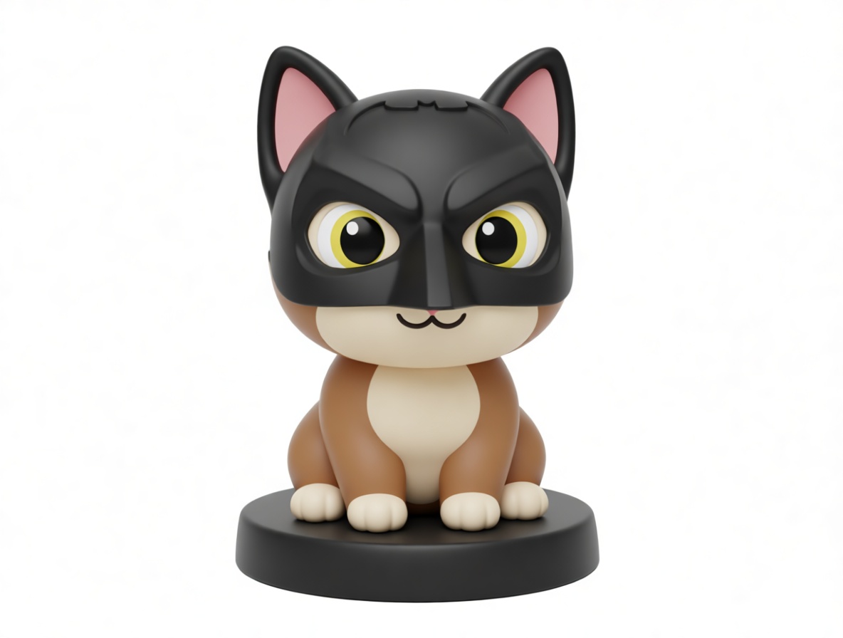Cat Batman Figurine free 3D printable STL