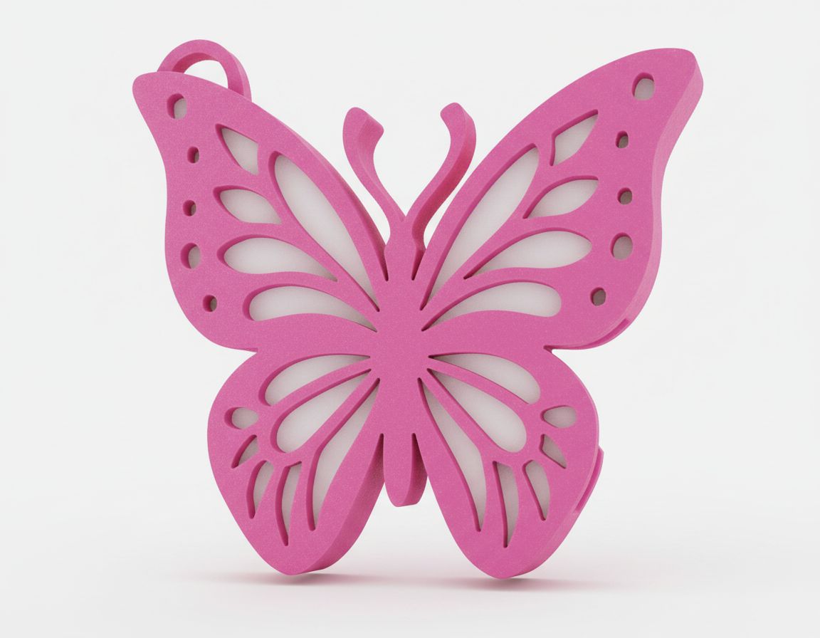 Butterfly Pendant Model free 3D printable STL