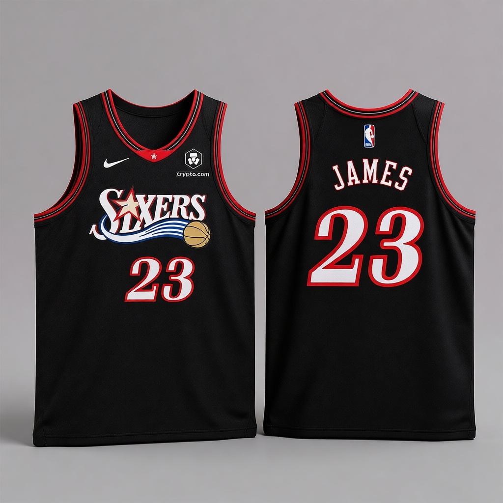 LeBron James Sixers Jersey free 3D printable STL