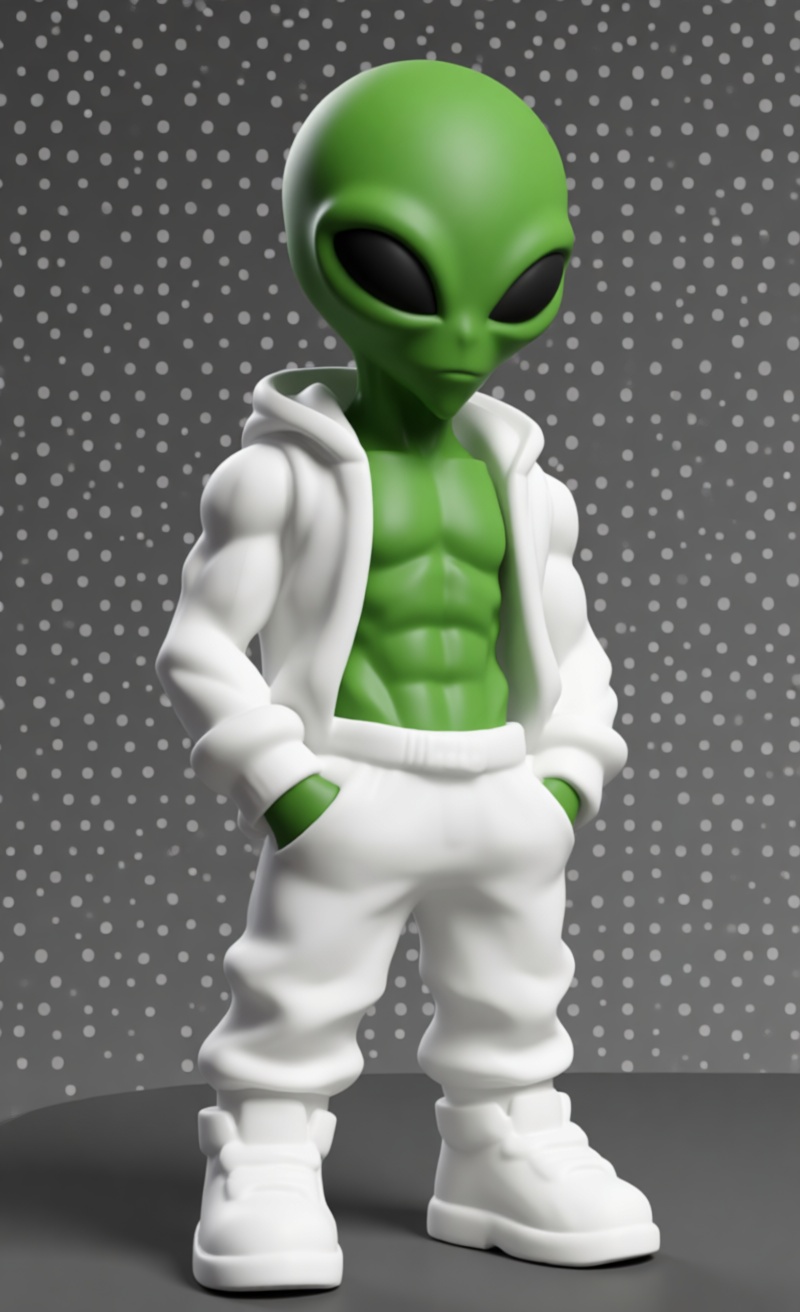 Stylish Alien Figurine free 3D printable STL