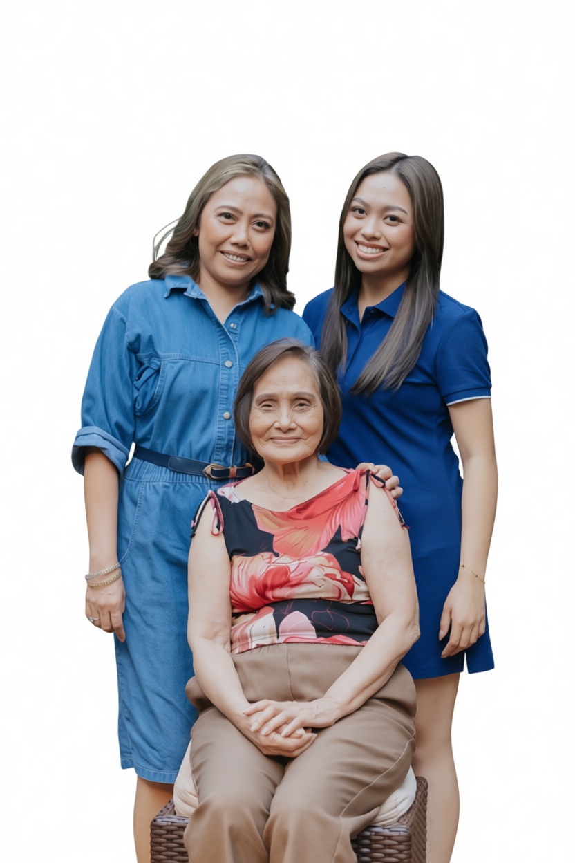 Three Generations Family Portrait free 3D printable STL