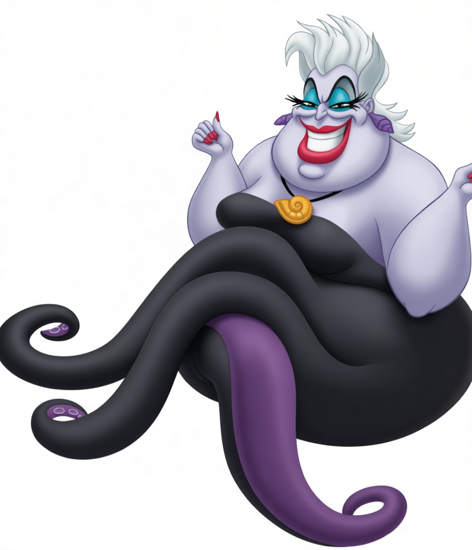 Ursula Villain Figurine free 3D printable STL