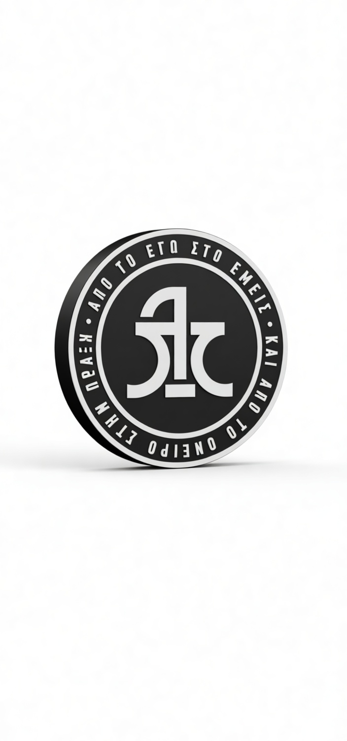 Greek Pi Coin free 3D printable STL
