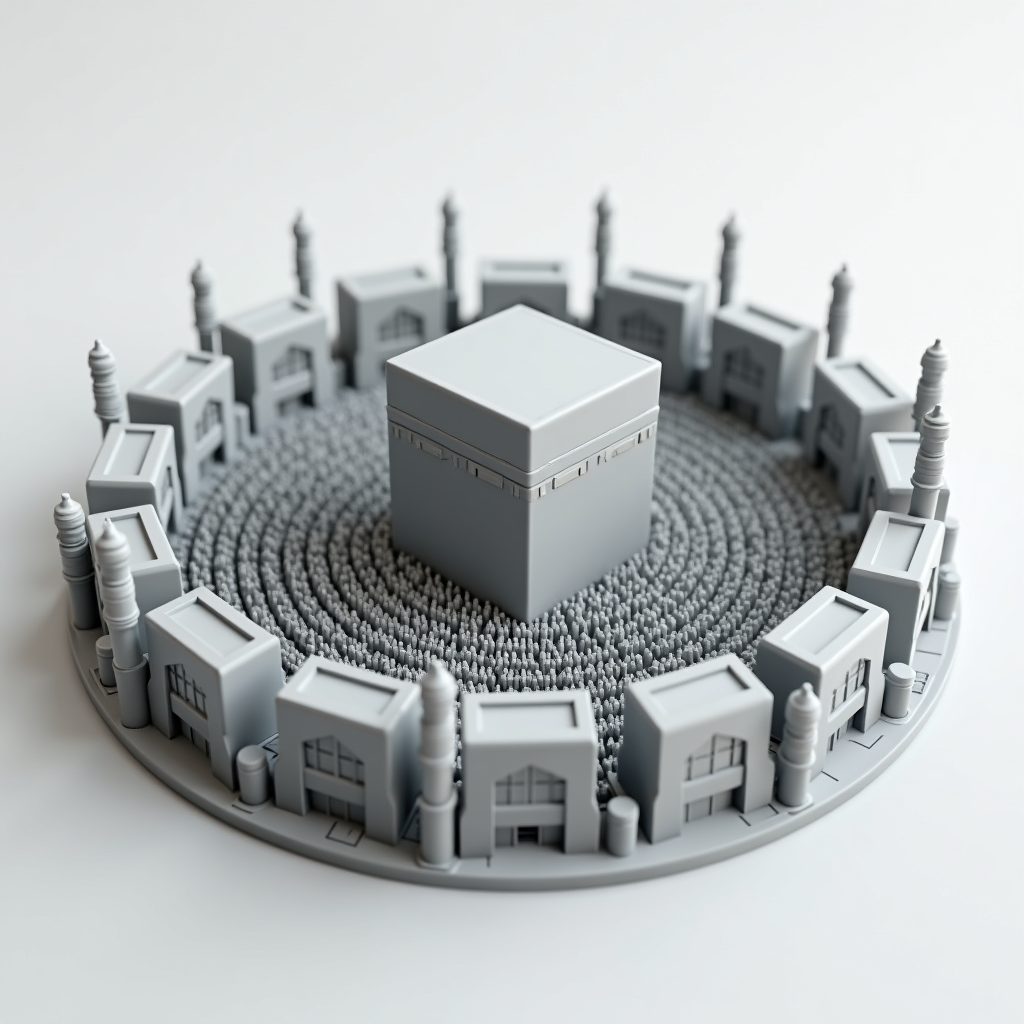 Kaaba Tawaf Moment free 3D printable STL