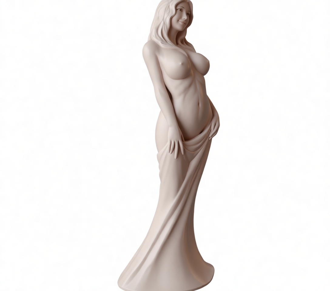 Elegant Nude Woman Figurine free 3D printable STL