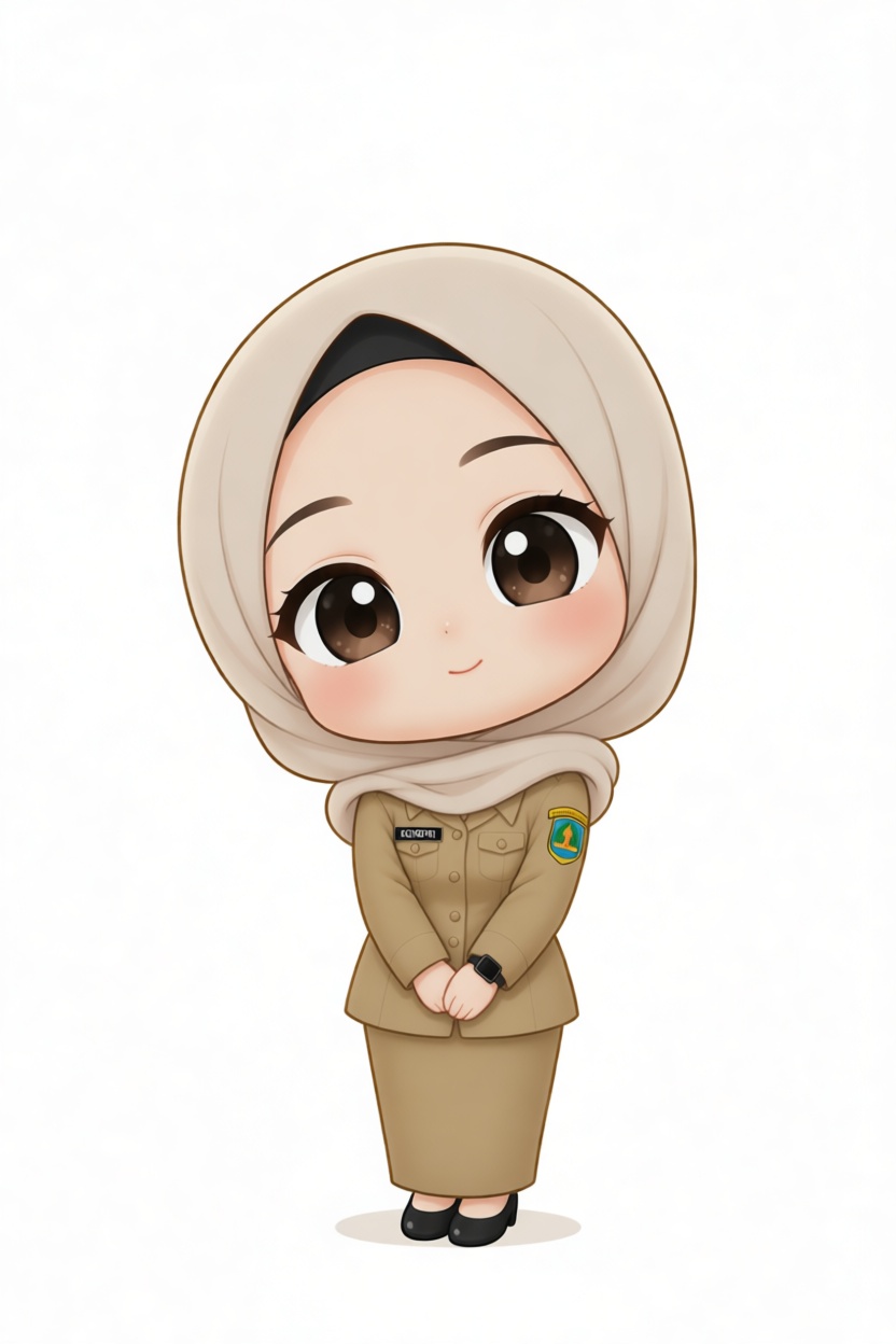 Muslim Woman Chibi Figurine - Free 3D Printable STL File