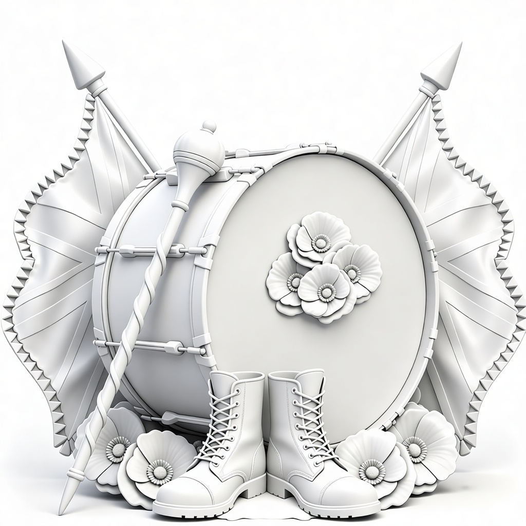Bagpipe Drum Set free 3D printable STL