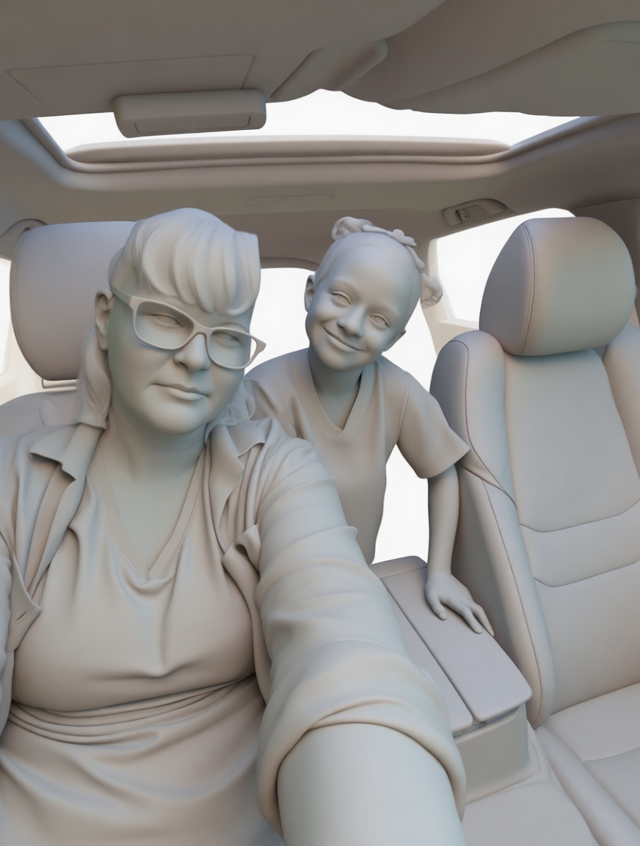 Mother and Child Figurine free 3D printable STL