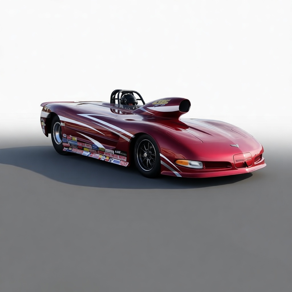1997 Corvette C5 Pro Mod Dragster free 3D printable STL