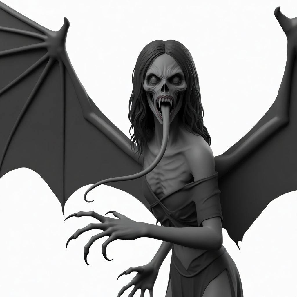 Witch Demon Figurine free 3D printable STL