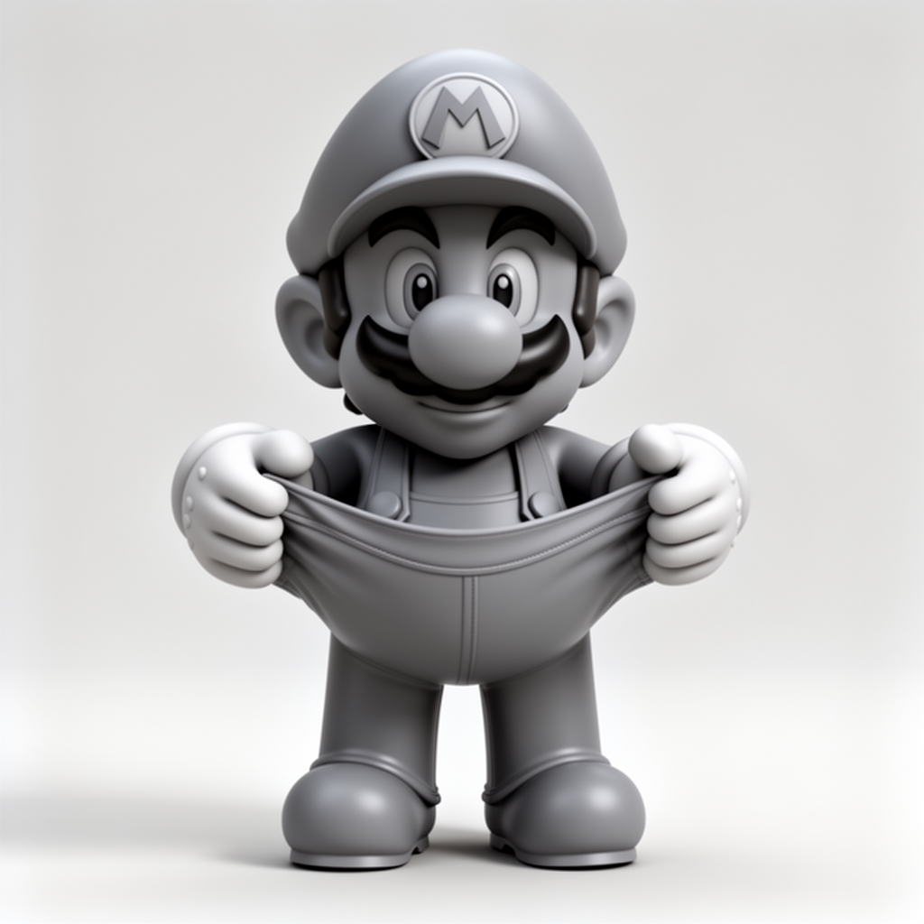 Super Mario Figurine free 3D printable STL