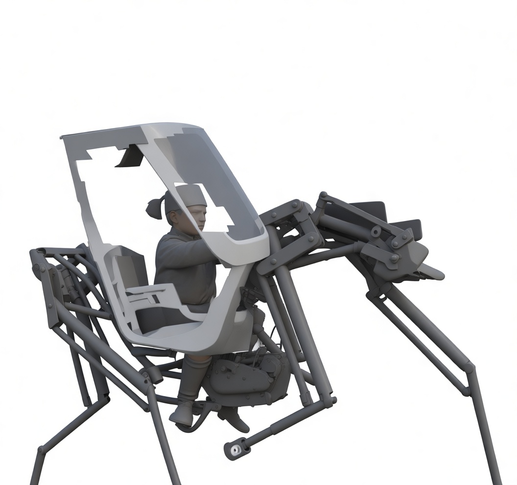 Spider Rider Mech Model free 3D printable STL