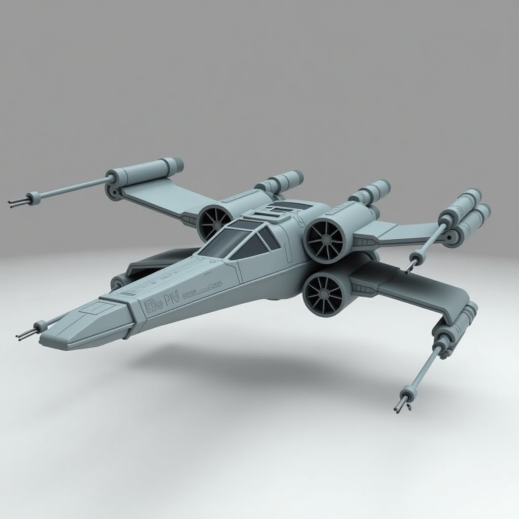 X-Wing Starfighter Model free 3D printable STL