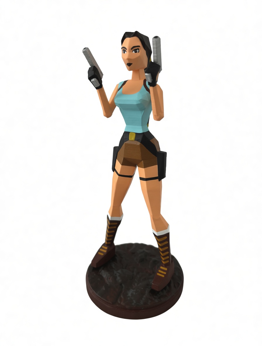 Lara Croft Figurine free 3D printable STL