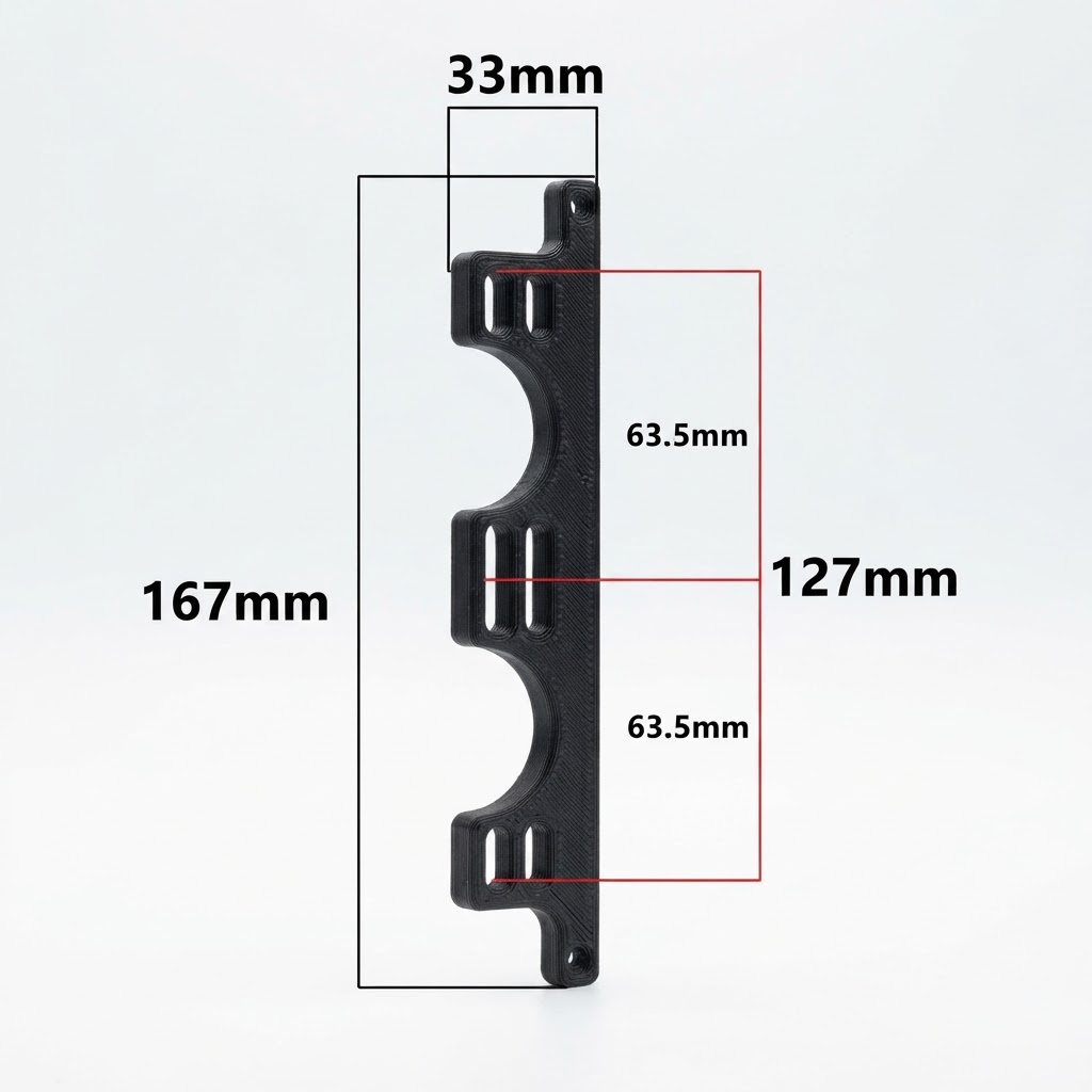 Dual Coil Mount Bracket free 3D printable STL