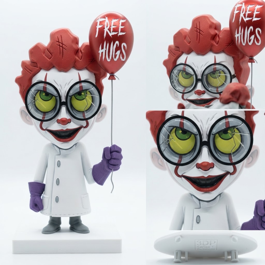 Evil Clown Figurine free 3D printable STL