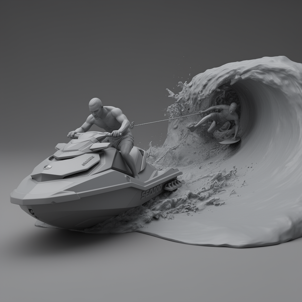 Sea-Doo 300 RTX Jetski Model free 3D printable STL