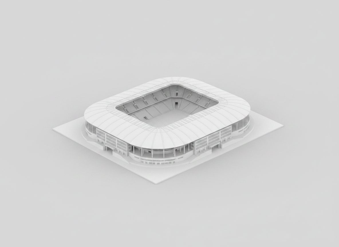 Modern Soccer Stadium Model free 3D printable STL