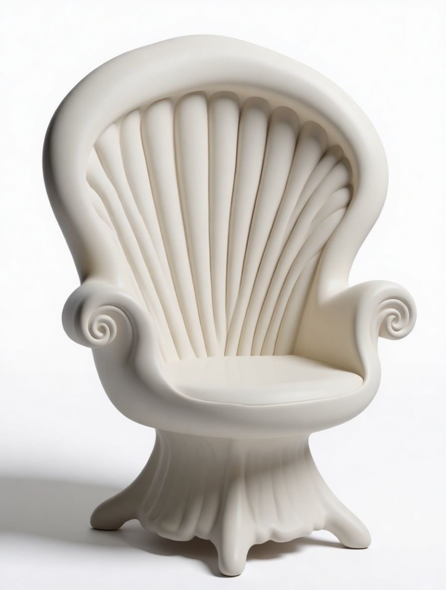 Shell Back Armchair Model free 3D printable STL