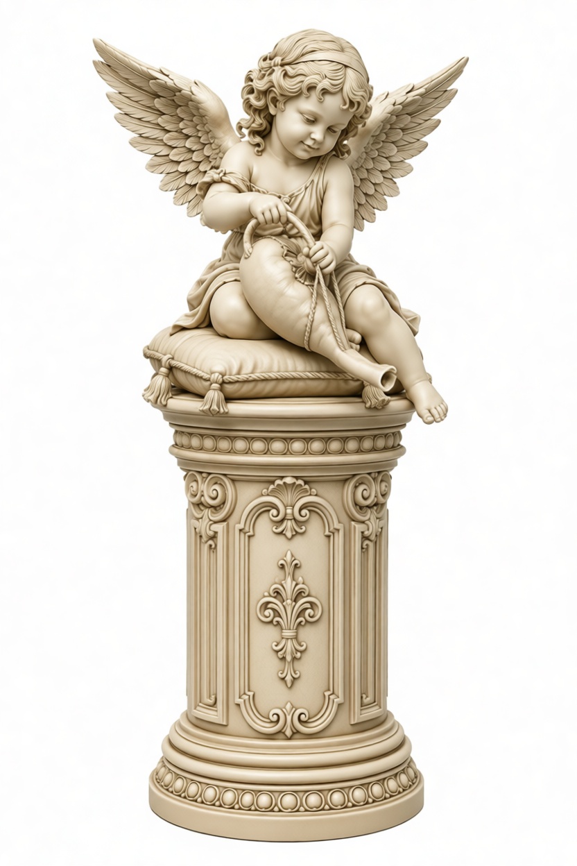Cherub Angel Statue free 3D printable STL