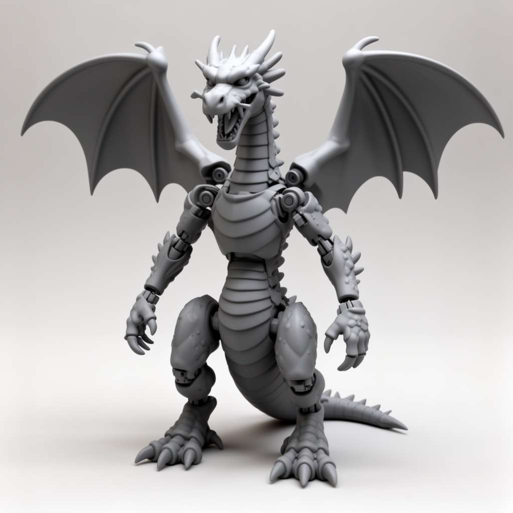 Articulated Dragon Figurine free 3D printable STL