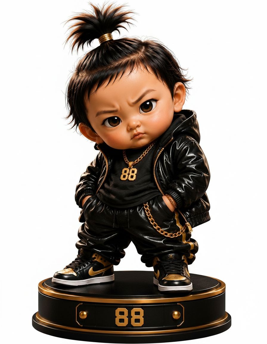Stylish Baby Doll Figurine free 3D printable STL