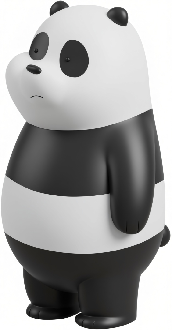 We Bare Bears Panda Figurine free 3D printable STL