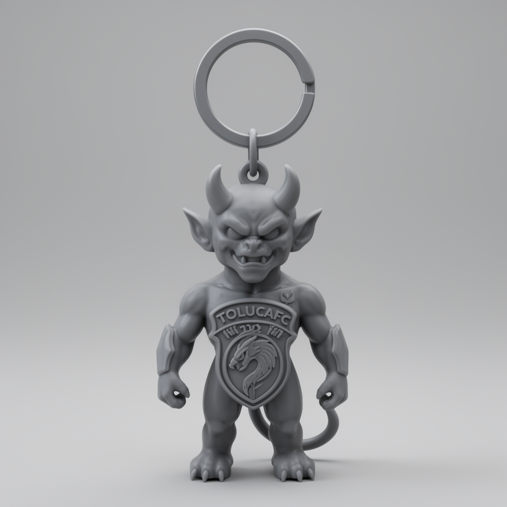 Devil Toluca Keychain free 3D printable STL