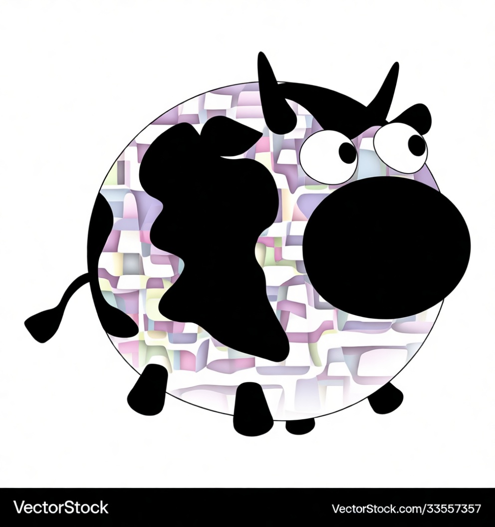 Cartoon Cow Figurine free 3D printable STL