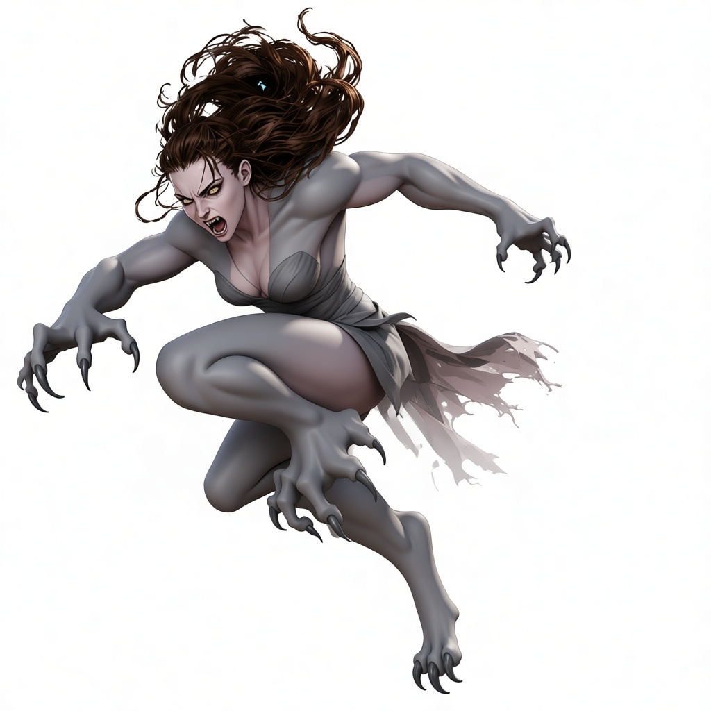 Vampire Woman Figurine free 3D printable STL