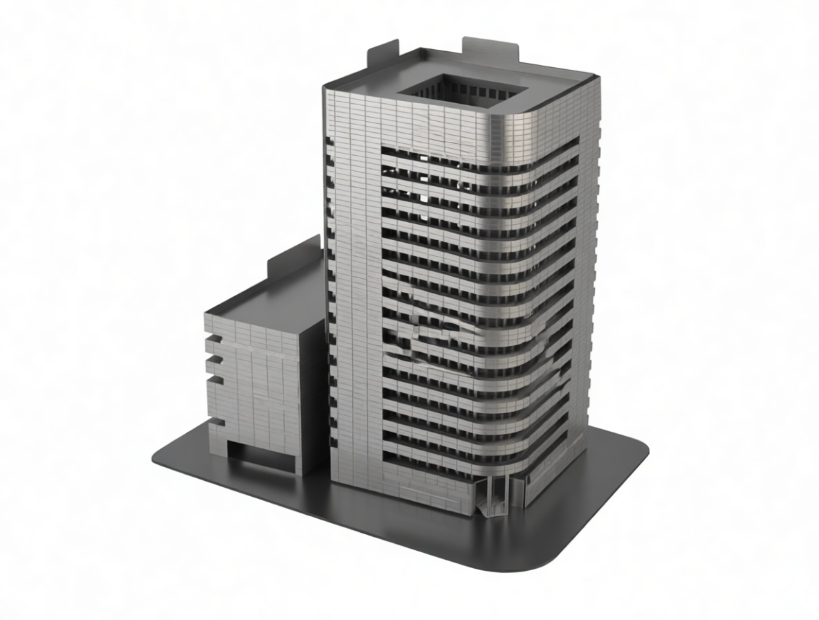 Modern Highrise Building Model free 3D printable STL