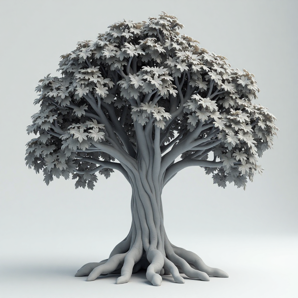 Old Chestnut Tree Sculpture free 3D printable STL