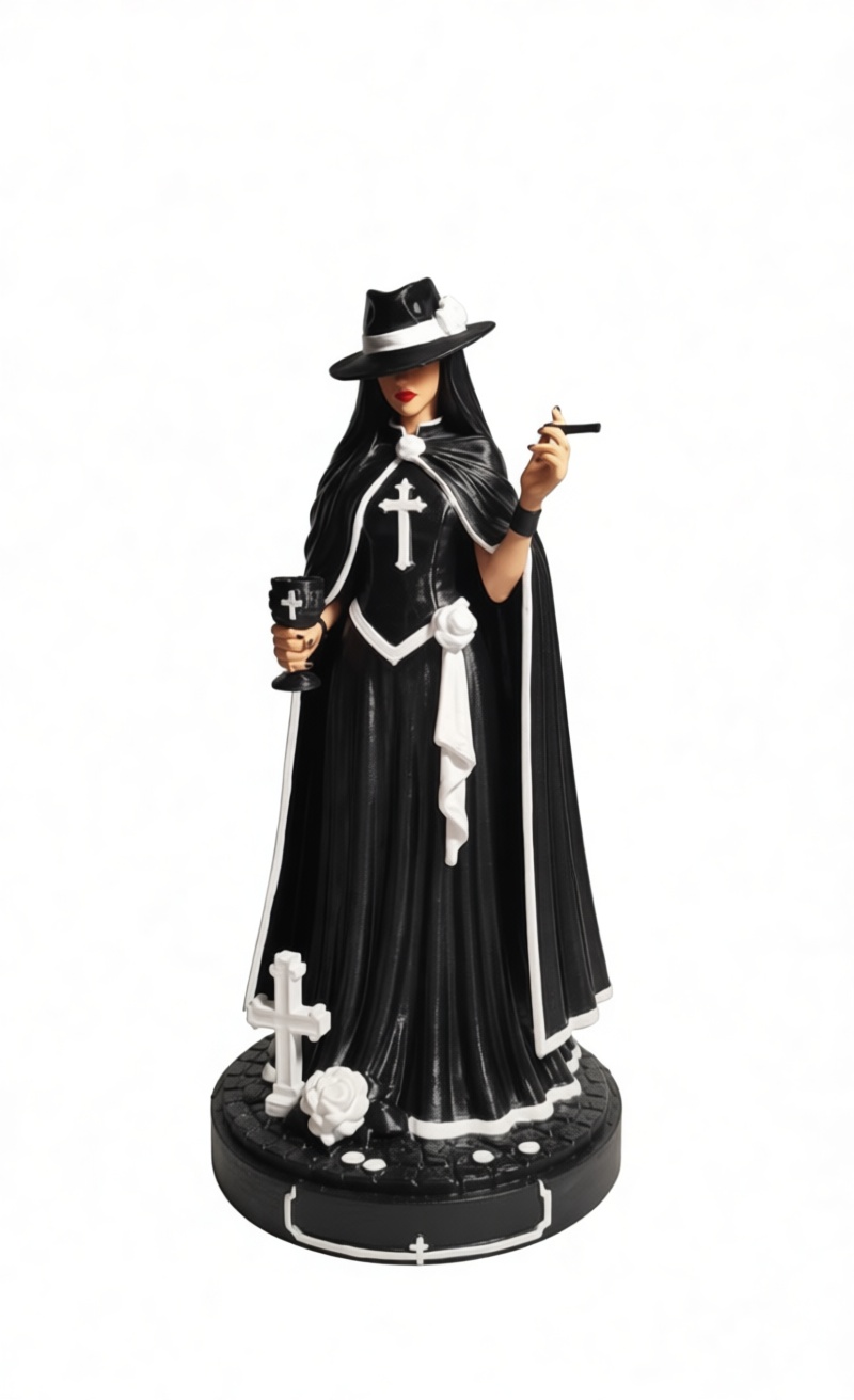 Gothic Woman Figurine free 3D printable STL
