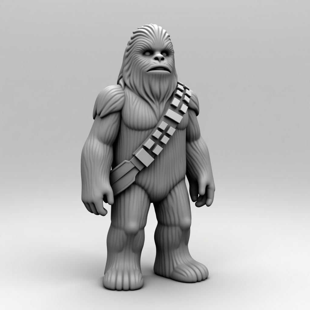Chewbacca Mini Figure free 3D printable STL