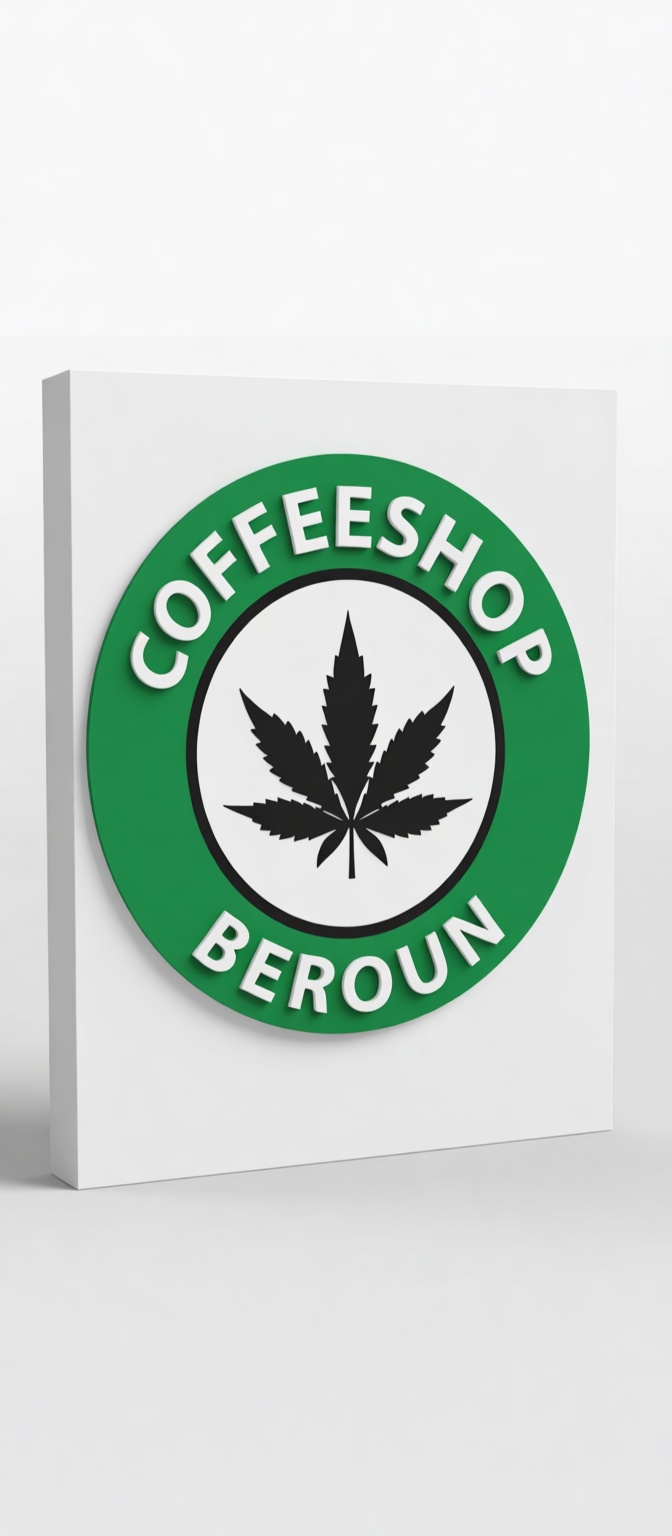 Coffeeshop Beroun Sign free 3D printable STL