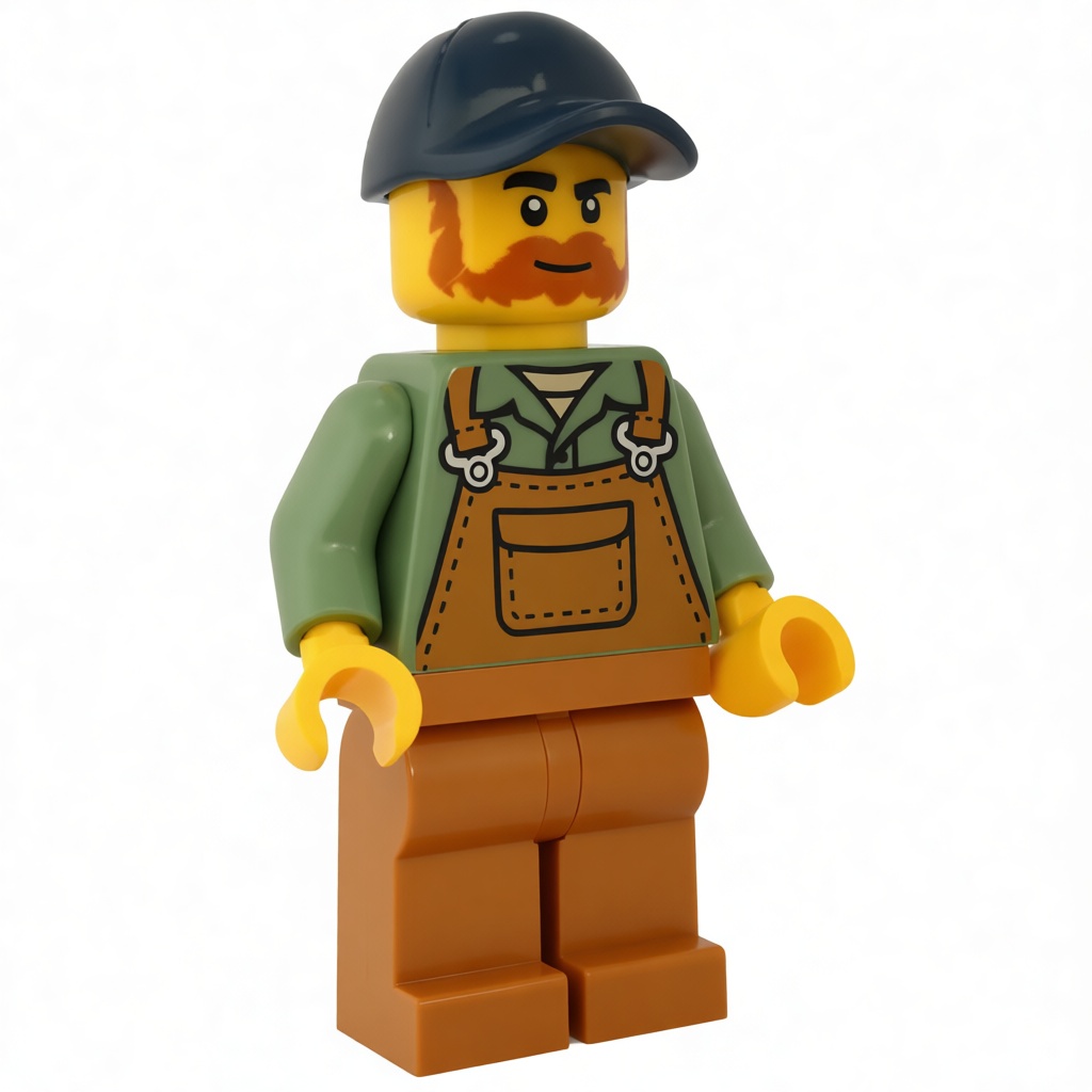 Lego Farmer Minifigure free 3D printable STL