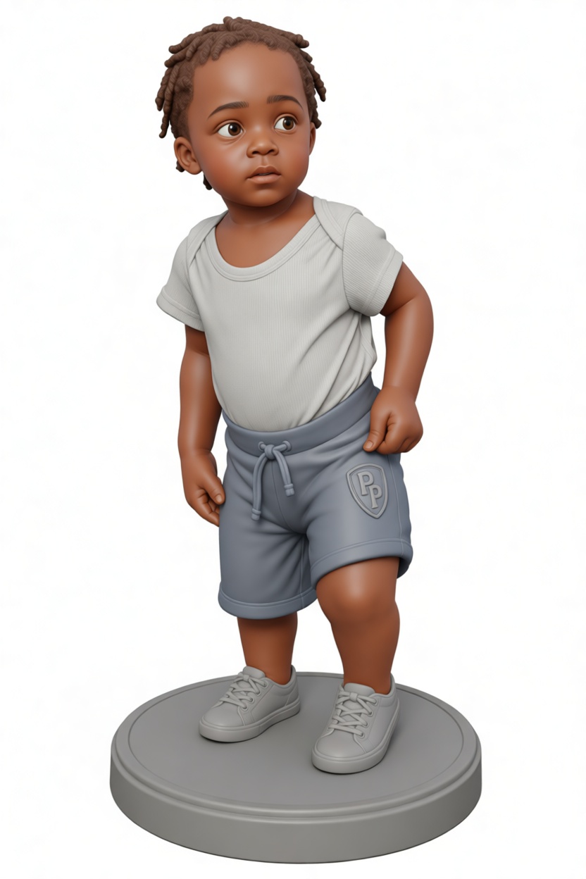 Toddler Boy Figurine free 3D printable STL