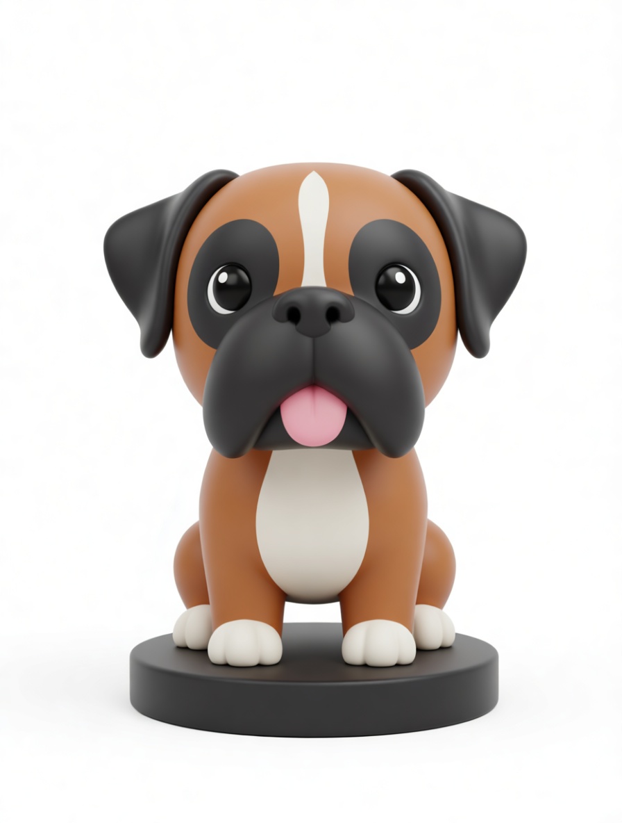 Boxer Dog Figurine free 3D printable STL