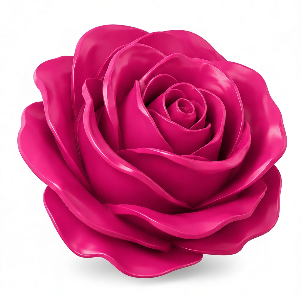 Pink Rose Sculpture free 3D printable STL