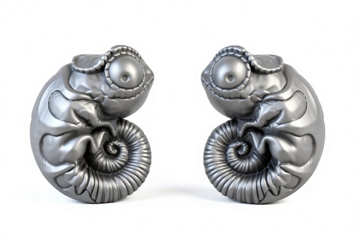 Chameleon Spiral Figurine free 3D printable STL