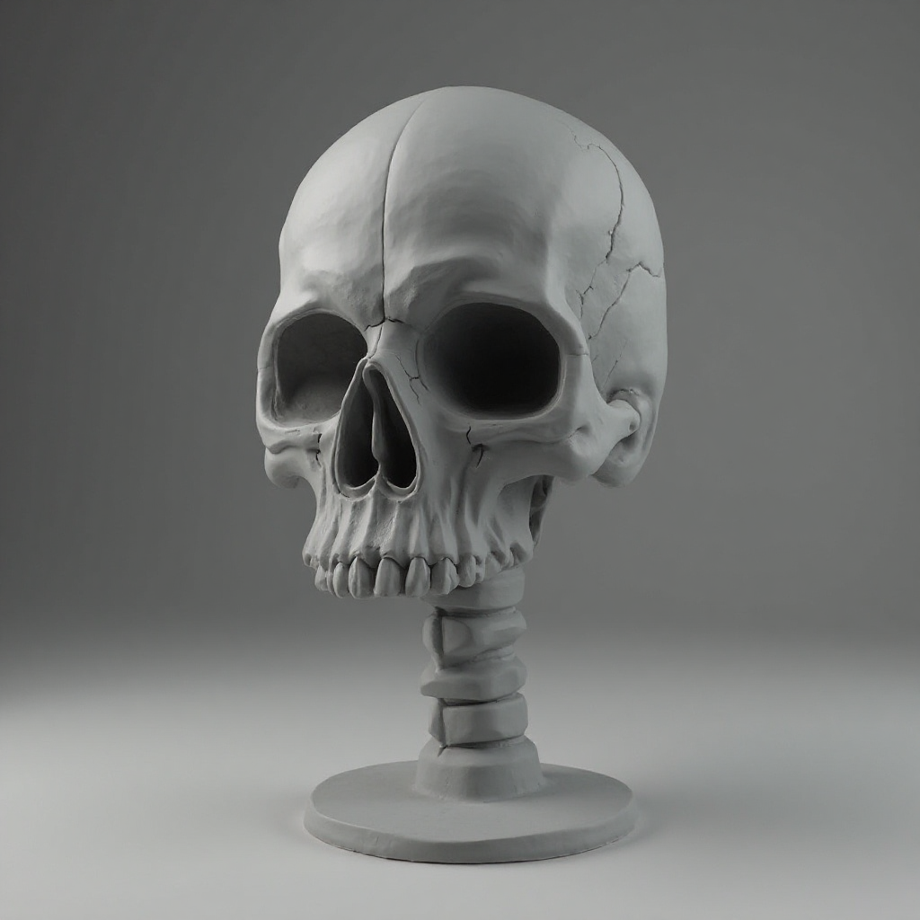 Skull Head Ring free 3D printable STL