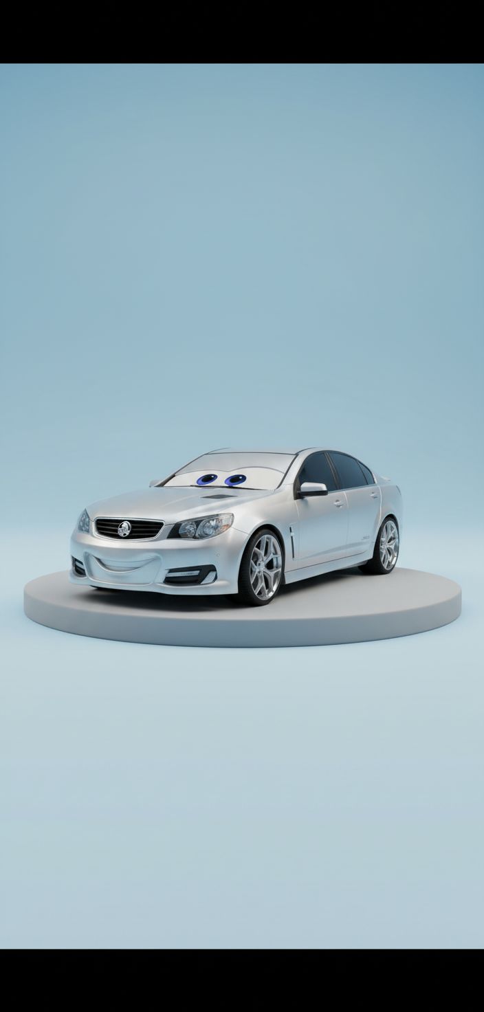 Silver Holden Commodore free 3D printable STL