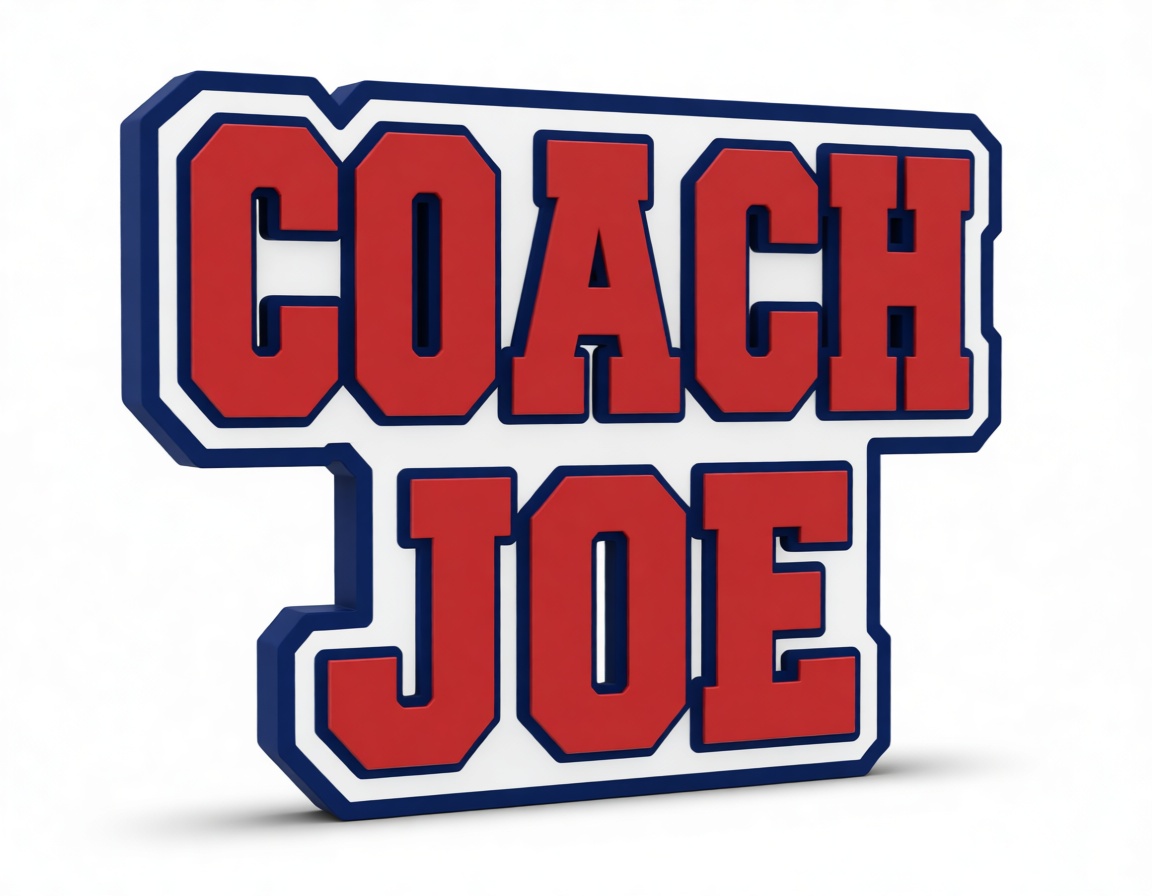 Coach Joe Sign free 3D printable STL