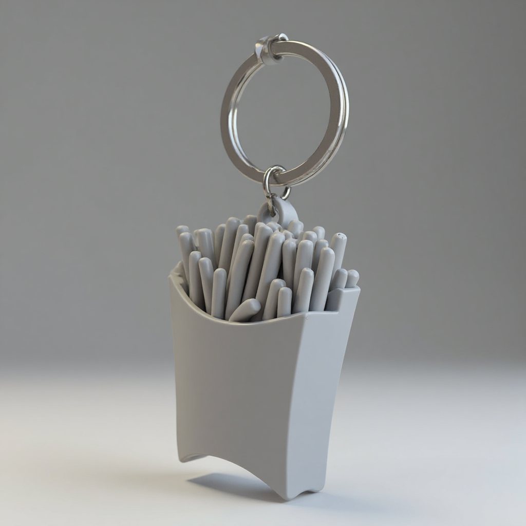 McDonald's Fries Keychain free 3D printable STL