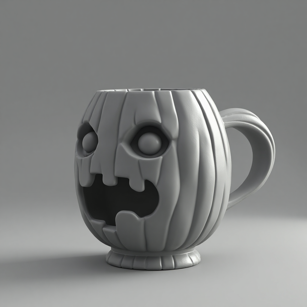 Scary Pumpkin Mug free 3D printable STL