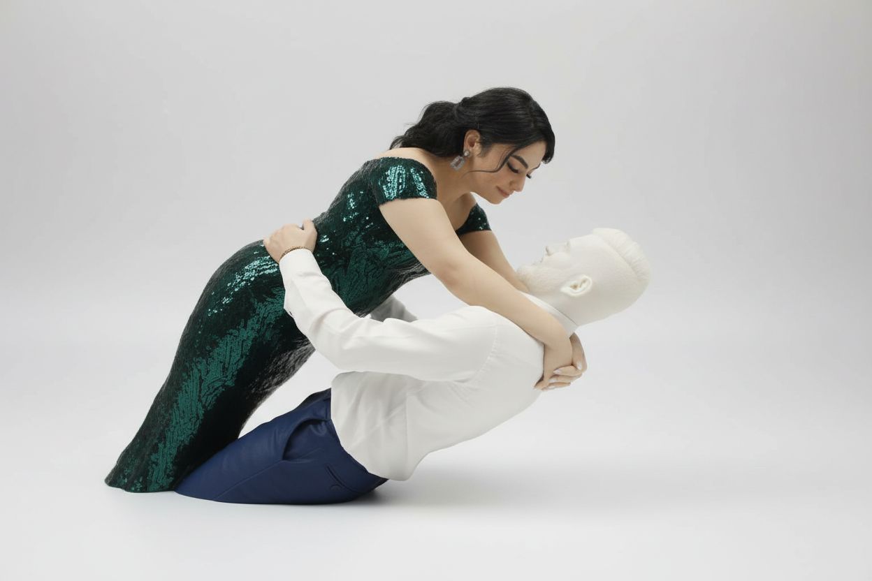 Couple Dancing Figurine free 3D printable STL